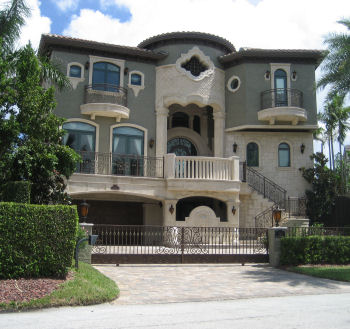 Mansion in Pompano Beach, Florida.