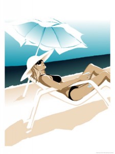 a-woman-on-a-beach-dynamic-graphics