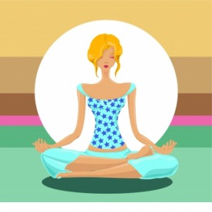 cartoon-picture-woman-lotus-position-meditation
